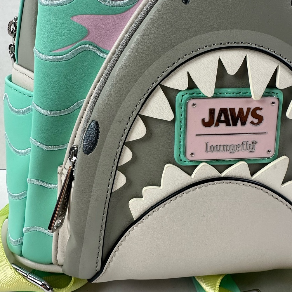 Loungefly Jaws Glow-in-the-Dark Mini Backpack - Picture 8 of 16